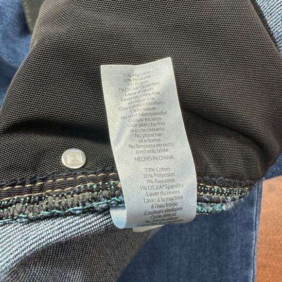 Lularoe Jeans Womens 38 Blue Magic Waist Stretch Denim High Rise Slim Straight - Picture 8 of 8